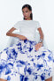 Фото #2 товара Плиссированная юбка с цветочным принтом ZARA