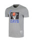 Men's and Women's Gray Cleveland Cavaliers Hardwood Classics MVP Throwback Logo T-shirt
