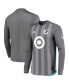 Men's Gray Minnesota United FC 2018/19 Authentic Team Long Sleeve Jersey Серый, S - фото #1