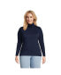 Фото #1 товара Plus Size Lightweight Jersey Skimming Long Sleeve Turtleneck