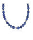 ფოტო #3 პროდუქტის Sterling Silver and Graduated Lapis Lazuli Gemstone Bead Necklace, 17 Inches