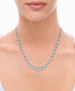 Фото #2 товара Macy's diamond Graduated Collar Tennis Necklace (5 ct. t.w.) in 14K White Gold