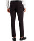 ფოტო #4 პროდუქტის Men's Slim-Fit Burgundy Solid Suit Pants, Created for Macy's