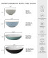 Фото #4 товара Elements Collection Stoneware Rice Bowls, Set of 4