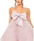 Women's Bow Front Tulle Mini Dress