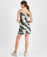 Women's Shibori Wave Printed Performance Dress, Created for Macy's