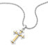Men´s bicolor necklace with cross Spirit PEAGN0036403