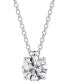 ფოტო #1 პროდუქტის Diamond Solitaire Pendant Necklace (5/8 ct. t.w.) in 14k White Gold, 16" + 2" extender