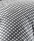 Preston Grey Cotton Flannel 3 Piece Duvet Cover Set, King