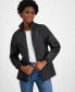 ფოტო #4 პროდუქტის Women's Lightweight Hooded Zip-Front Rain Jacket