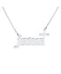 Spiritual Christian Religious Cross JESUS Word Necklace Pendant For Women .925 Sterling Silver