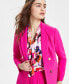 Фото #4 товара Women's Textured Open-Front Button-Trim Blazer, Created for Macy's