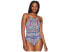 Фото #2 товара Tommy Bahama Women's 173011 Riviera Tiles Reversible One-Piece Swimsuit Size 6