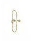 14k Gold Filled Single Strand Bracelet with Pave Disk Charm