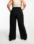 ASOS DESIGN Curve wide leg trouser in black 44 - фото #6