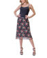 ფოტო #5 პროდუქტის Women's Colorful Sheer Overlay Elastic Waist Skirt