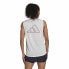 Фото #6 товара Футболка женская Adidas без рукавов Muscle Run Icons Белая