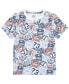 Little Boys Crest Printed Tee