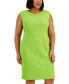 Фото #4 товара Plus Size Sleeveless Inset-Waistband Sheath Dress