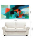 Фото #9 товара Color Splash Frameless Free Floating Tempered Art Glass Abstract Wall Art by EAD Art Coop, 72" x 36" x 0.2"