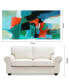 Color Splash Frameless Free Floating Tempered Art Glass Abstract Wall Art by EAD Art Coop, 72" x 36" x 0.2"