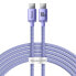 Фото #1 товара Kabel przewód do szybkiego ładowania i transferu danych USB-C USB-C 100W 2m fioletowy