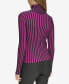 ფოტო #2 პროდუქტის Women's Printed Turtleneck Long-Sleeve Sweater