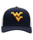 Фото #3 товара Men's Navy, White West Virginia Mountaineers Trucker Snapback Hat