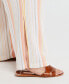ფოტო #4 პროდუქტის Plus Size Linen Blend Pull-On Wide Leg Pant with Side Slit