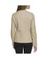 ფოტო #2 პროდუქტის Women's Collarless Leather Jacket