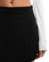 Фото #5 товара ASOS DESIGN clean angled hem skort in black