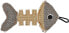 Barry King Barry King szkielet ryby z mocnego materiału szary/kremowy 14 x 7,5 cm