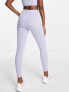 VAI21 V shape waist co-ord leggings in lilac