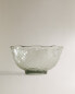 Hammered effect wavy picnic bowl