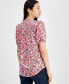 ფოტო #2 პროდუქტის Women's Smocked Ditsy Floral Blouse