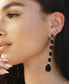 18K Gold Plated Zinc Teardrop Linear Earrings