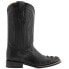Ferrini Caiman Square Toe Cowboy Mens Black Casual Boots 10493-04