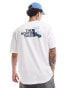 Фото #4 товара The North Face Expedition Stickers backprint oversized t-shirt in white and blue exclusive to ASOS