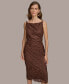 ფოტო #3 პროდუქტის Donna Karan Women's Square-Neck Sleeveless Lace Sheath Dress