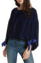 Фото #1 товара Free People 163795 Women's Gimme Some Lovin' Velvet Blue Top Size XS