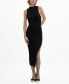 Фото #1 товара Women's Opening Detail Ribbed Knit Dress