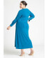 ფოტო #2 პროდუქტის Plus Size Twist Detail Knot Dress