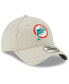 Men's Khaki Miami Dolphins Historic Playmaker 9TWENTY Adjustable Hat