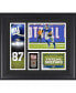 Фото #1 товара Sterling Shepard New York Giants Framed 15" x 17" Player Collage with a Piece of Game-Used Football