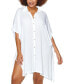 Фото #1 товара Vacay Button-Up Shirt Cover-Up