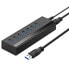 Фото #1 товара 7w1 HUB rozdzielacz adapter USB-A do 7x USB-A 5Gb/s czarny