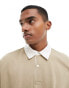 ONLY & SONS relaxed rugby polo in beige