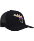 ფოტო #4 პროდუქტის Men's Black Deer Animal Collection Forest Views Trucker Snapback Hat