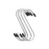 Hook for hanging up Set Silver Metal (12 Units)