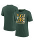 Фото #1 товара Men's Green Green Bay Packers Wordmark Logo Tri-Blend T-shirt
